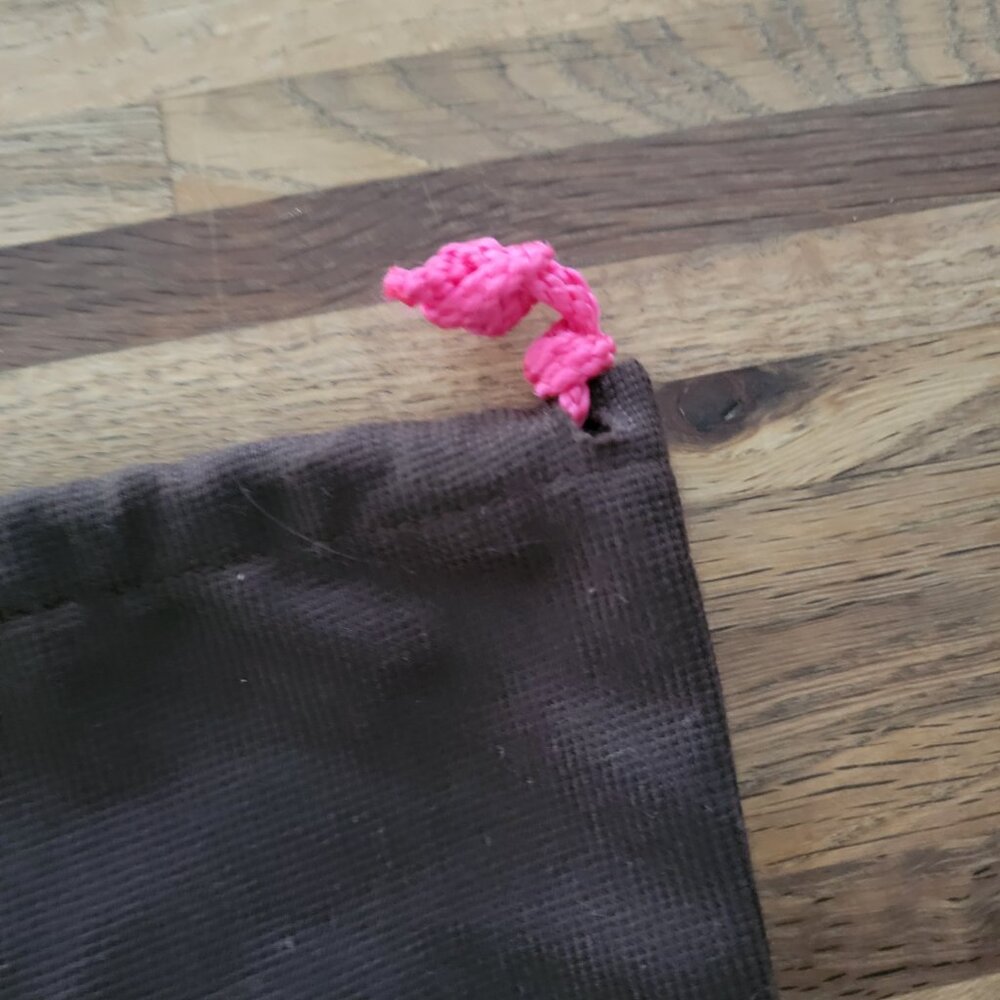 Kate Spade New York Dust Storage Bag 14"x11.5" Drawstring Cinch Sack Brown Gold - Picture 3 of 7